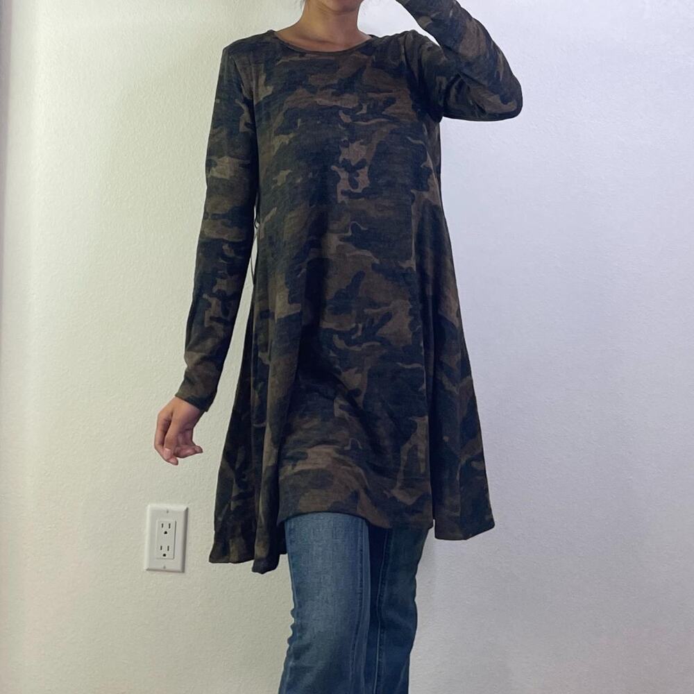 Camo Oversize Dress with pockets